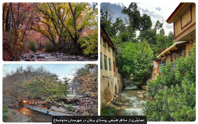 تصاویری از روستای برغان در شهرستان ساوجبلاغ